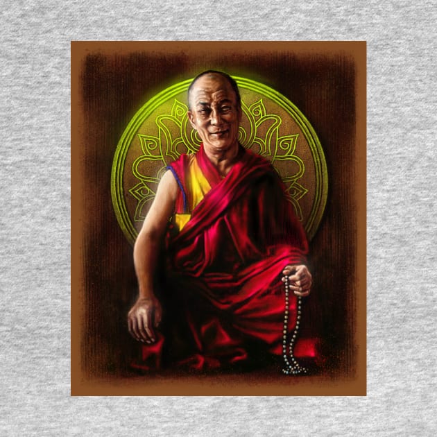 Dalai Lama by AndreKoeks